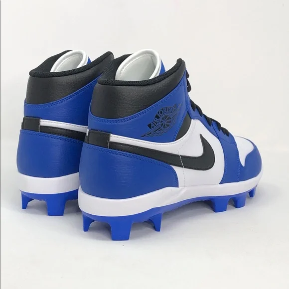 Air Jordan 1 Retro MCS Baseball Cleats Game Royal Black AV5353-411 - Size 11 - Picture 13 of 14